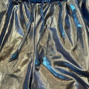 Light Blue Metallic Shorts Size Medium